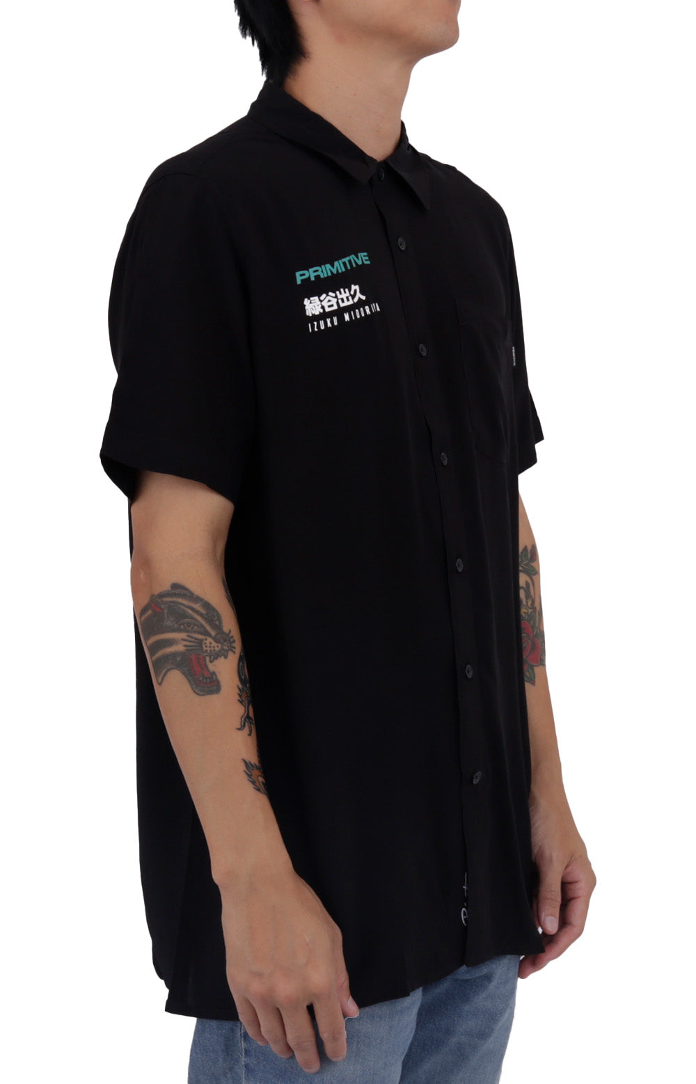 Primitive x My Hero Academia Izuku Midoriya Short Sleeve Shirt